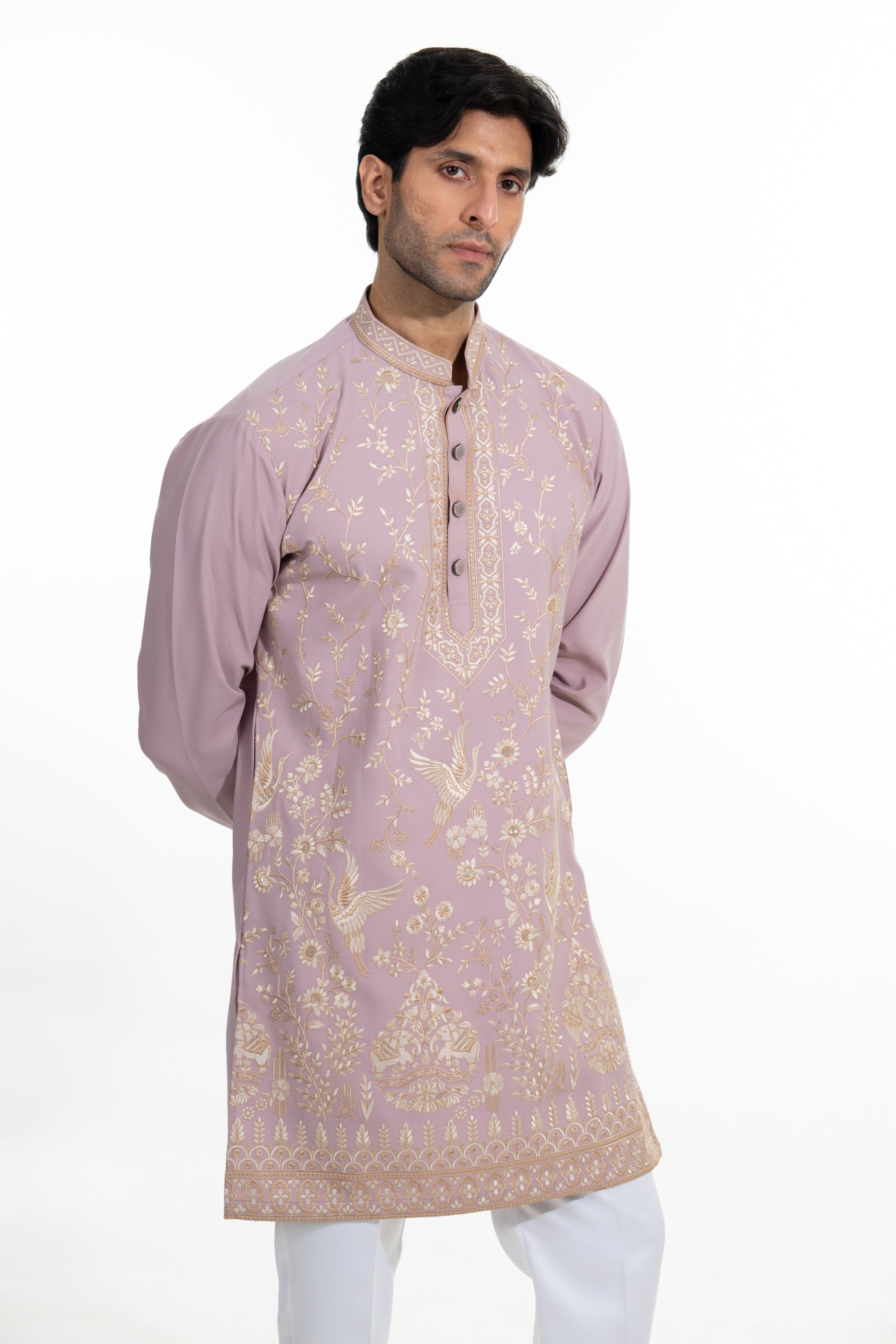 Blush Heritage Embroidered Kurta Set