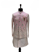 Load image into Gallery viewer, Pink & Blush Embroidered Shrug Kurta Set