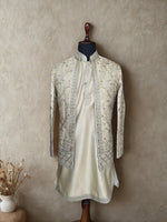 Load image into Gallery viewer, Pista Embroidered Shrug Kurta Set