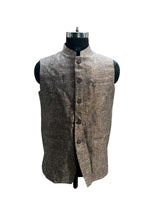 Load image into Gallery viewer, Coffee Nehru Waistcoat – Earthy Elegance for Every Occasion