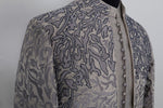 Load image into Gallery viewer, Steal Grey Silk Blend Hand Embroidered Outfit Set
