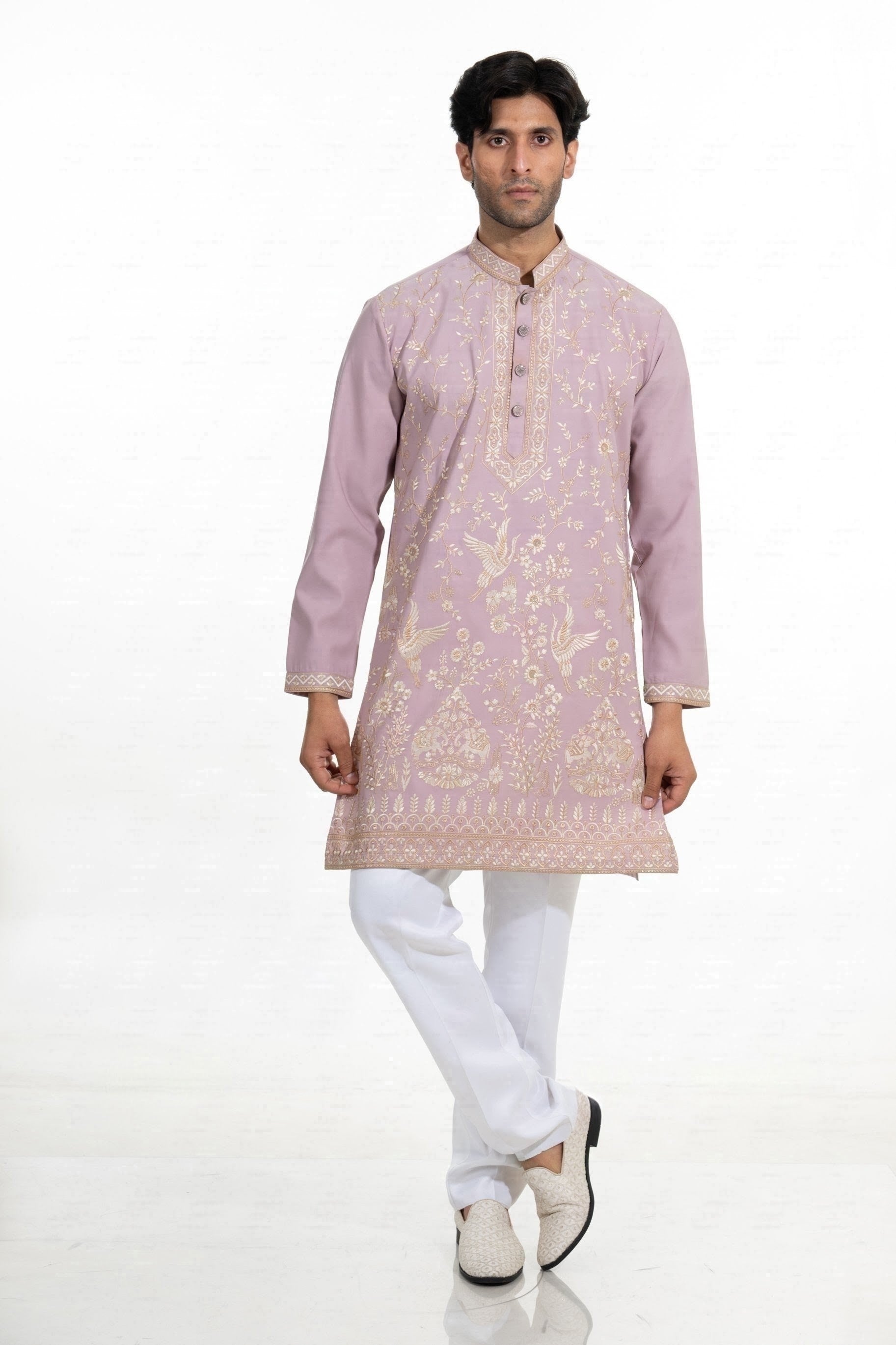 Blush Heritage Embroidered Kurta Set