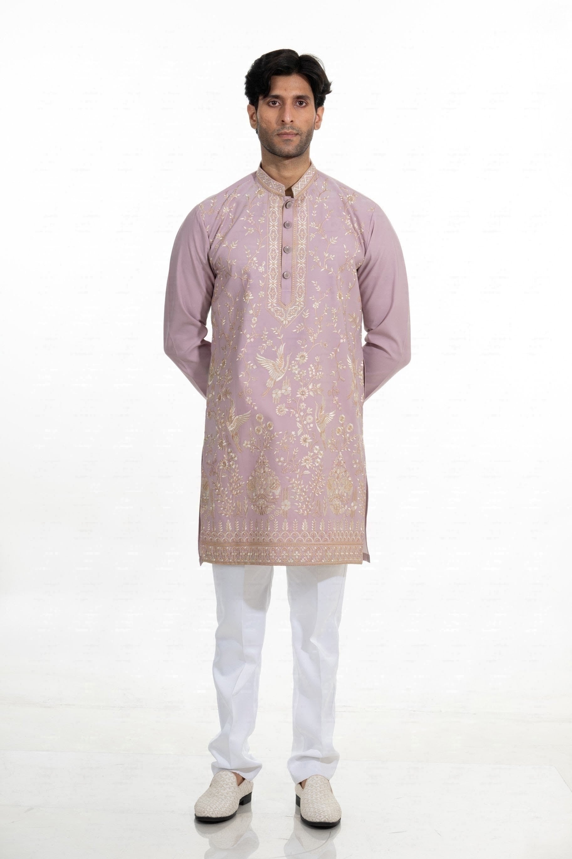 Blush Heritage Embroidered Kurta Set