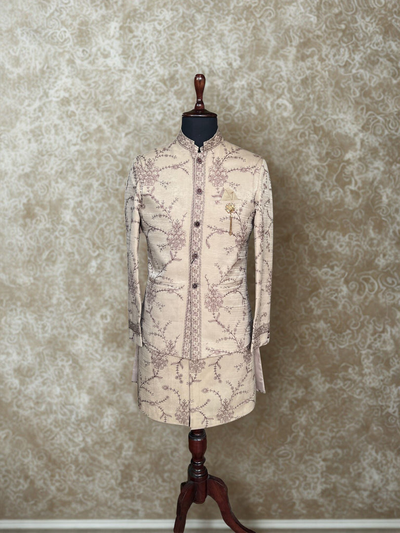 Fawn Embroidered Shrug Set