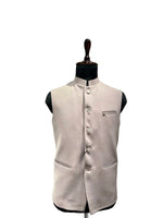Load image into Gallery viewer, Men’s Elegant Grey Nehru Waistcoat with Sleek Finish
