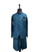 Load image into Gallery viewer, Aqua Waistcoat Set with Embroidered