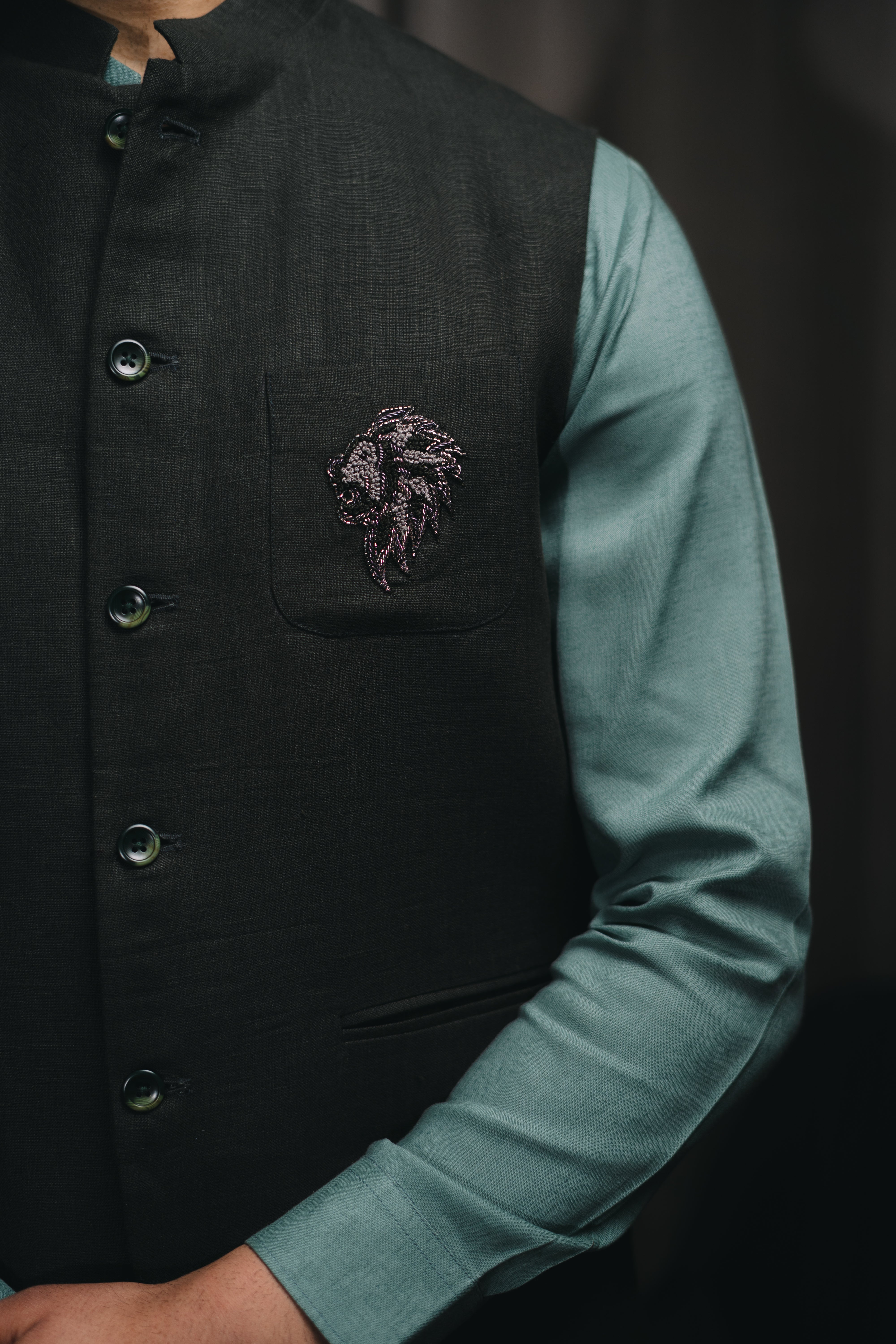 Green Bundi Shirt Set